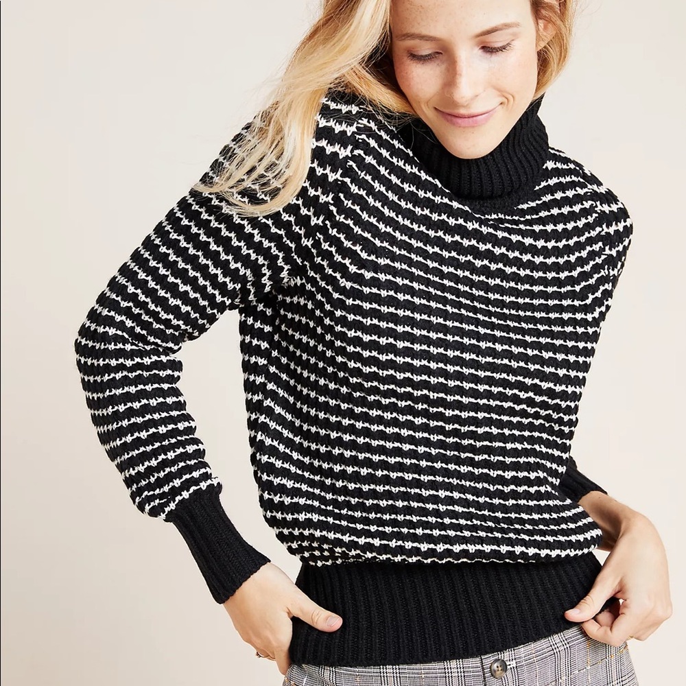 MICHAEL STARS TEXTURED TURTLENECK SWEATER size M, new without tags